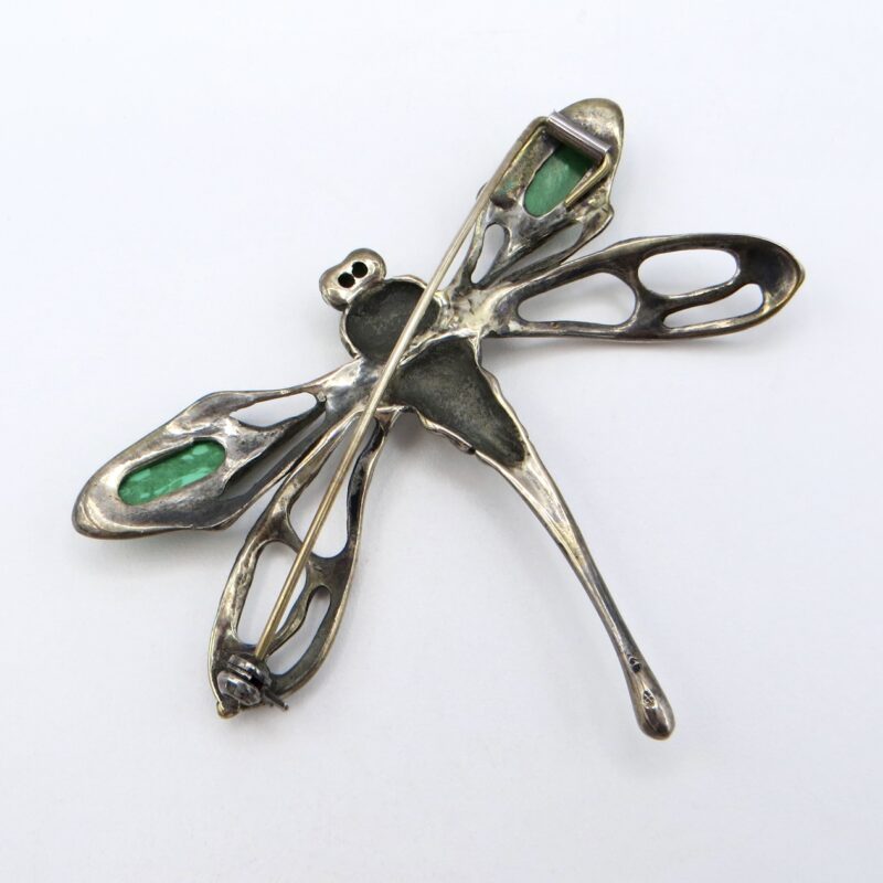 Silver Dragonfly Brooch