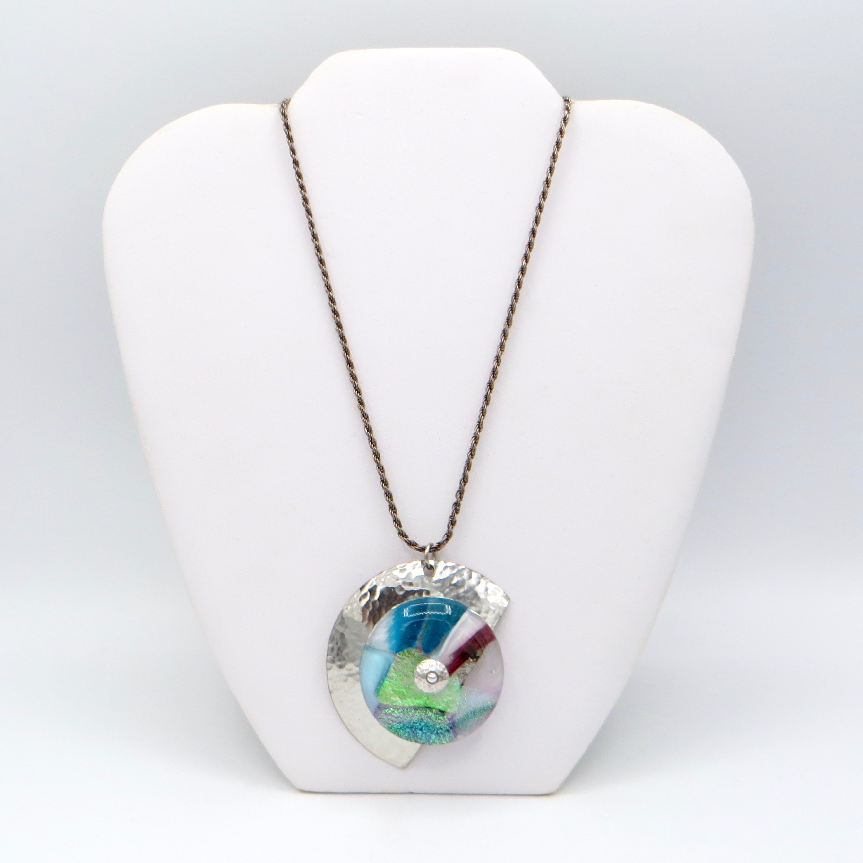 Artisan Glass Pendant Necklace