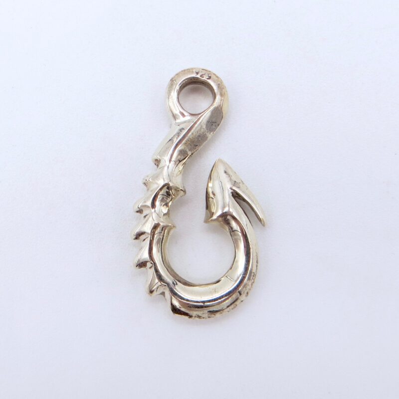 Silver Fish Hook Pendant