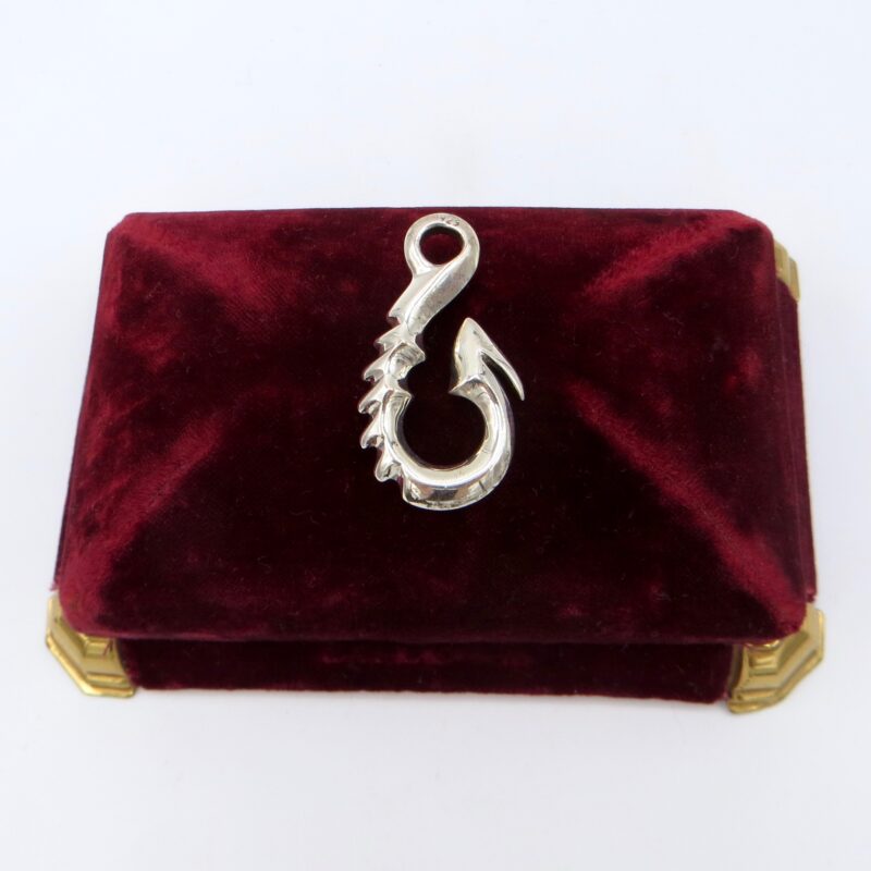 Silver Fish Hook Pendant