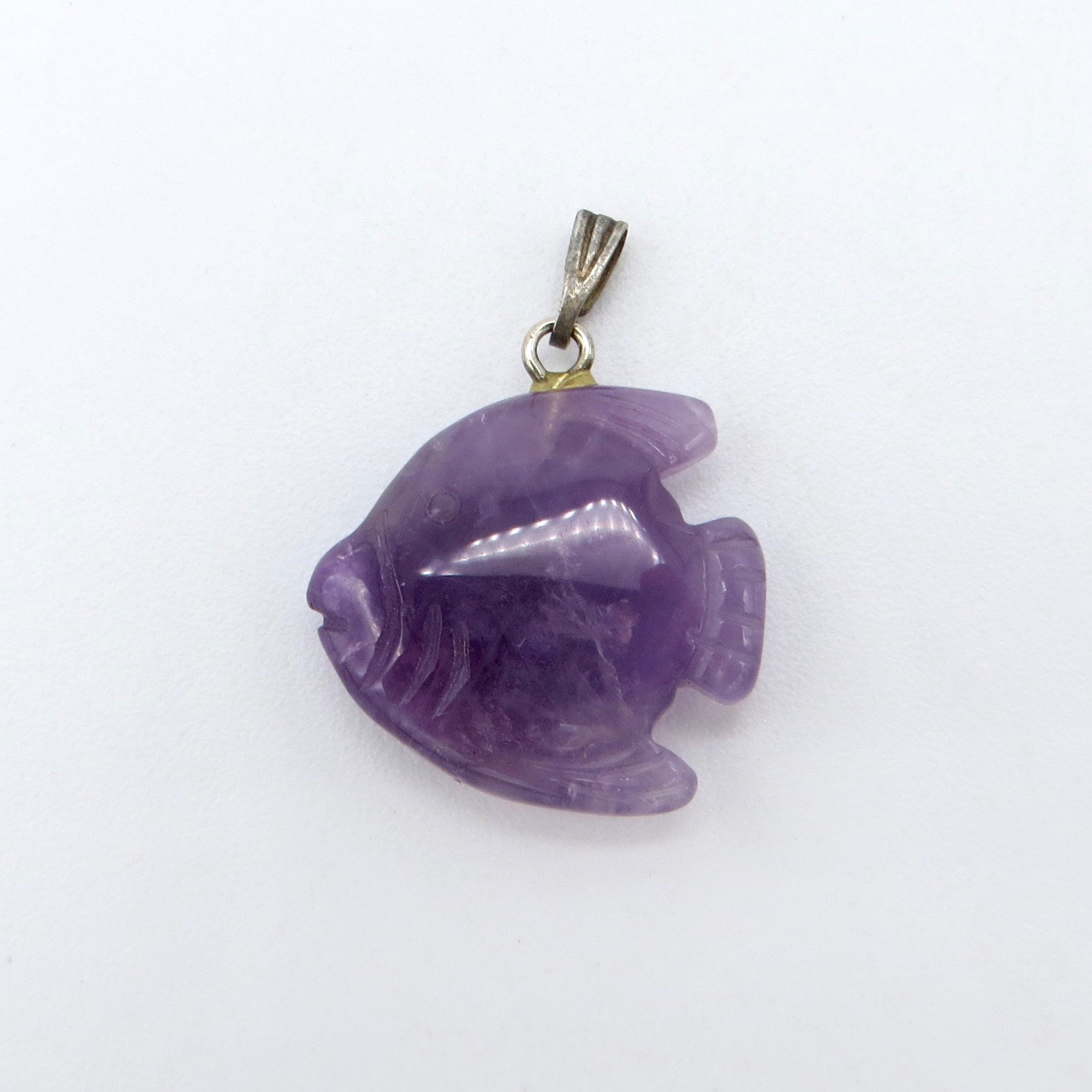 Amethyst Fish Pendant