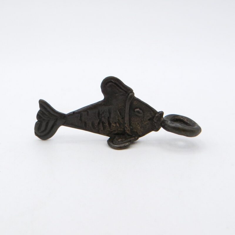 Antiqued Silver Fish Pendant