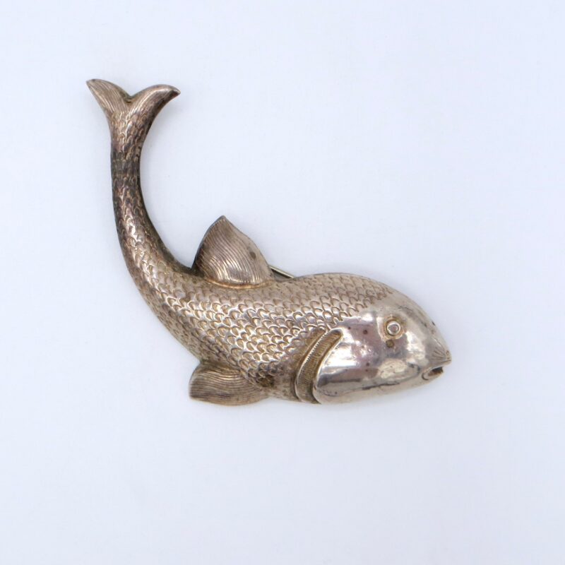 Silver Fish Brooch