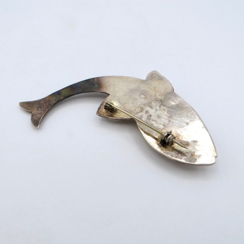 Silver Fish Brooch