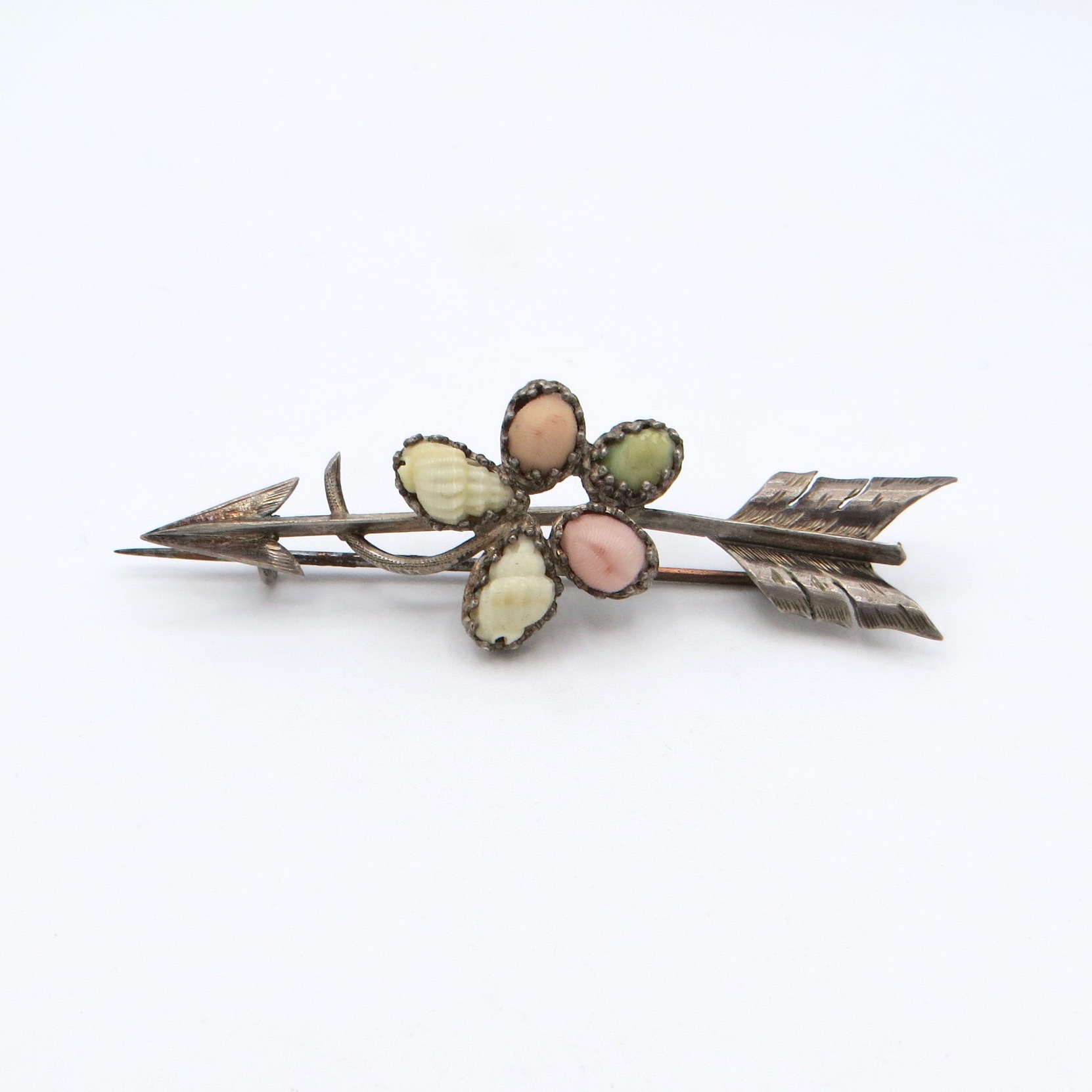 Victorian Arrow Shell Brooch