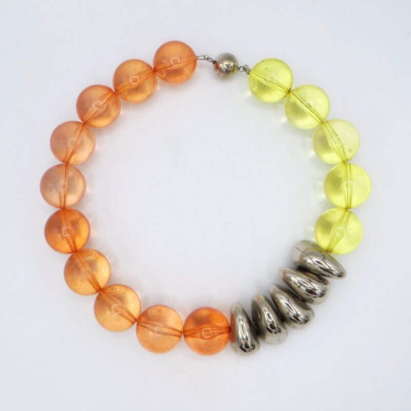 Orange and Yellow Acrylic Necklace