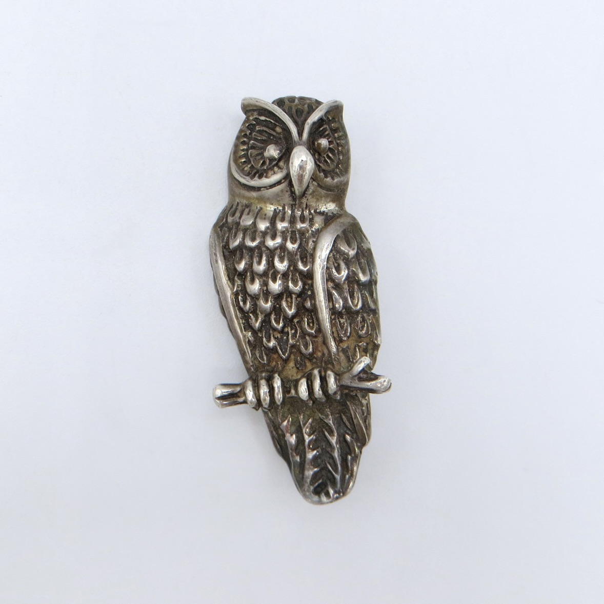 Silver Owl Brooch