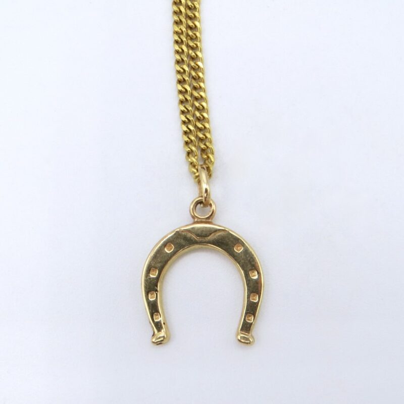 14kt Gold Horseshoe Necklace