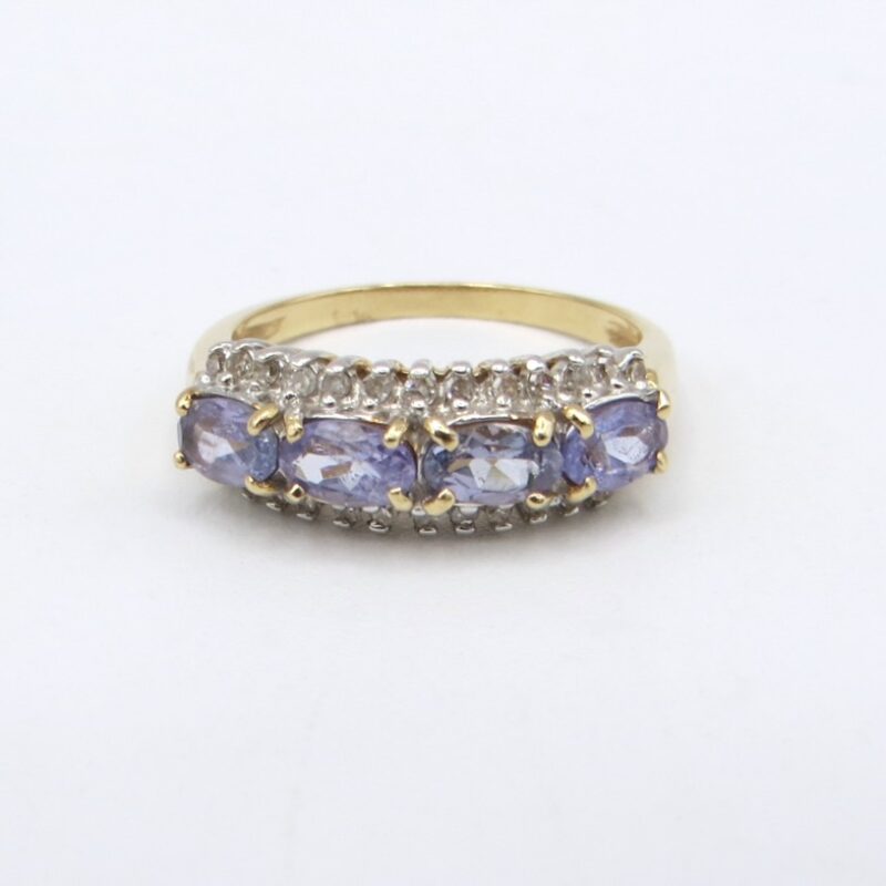 14kt Gold, Tanzanite and Diamond Ring