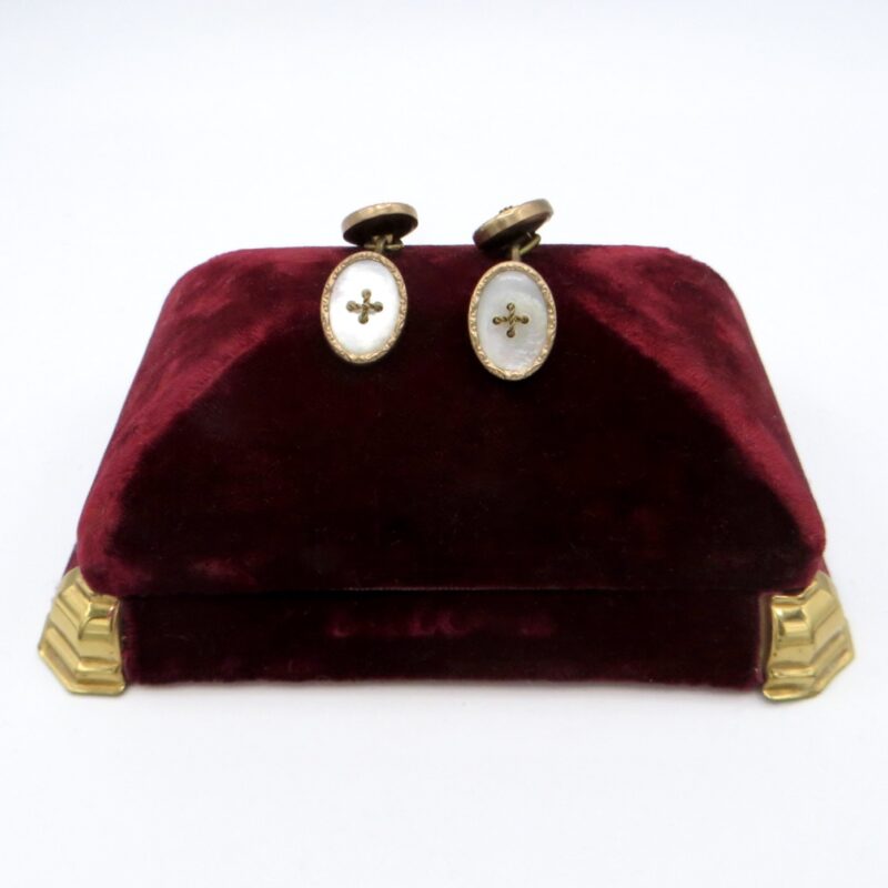 Victorian Mother of Pearl Cufflinks