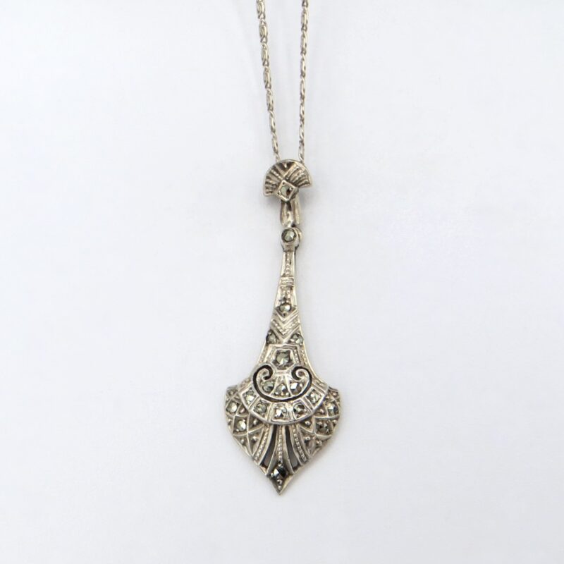 Art Deco Silver & Marcasite Necklace