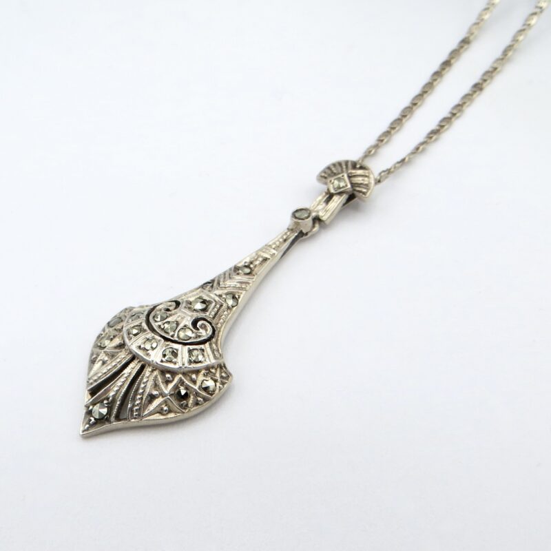 Art Deco Silver & Marcasite Necklace