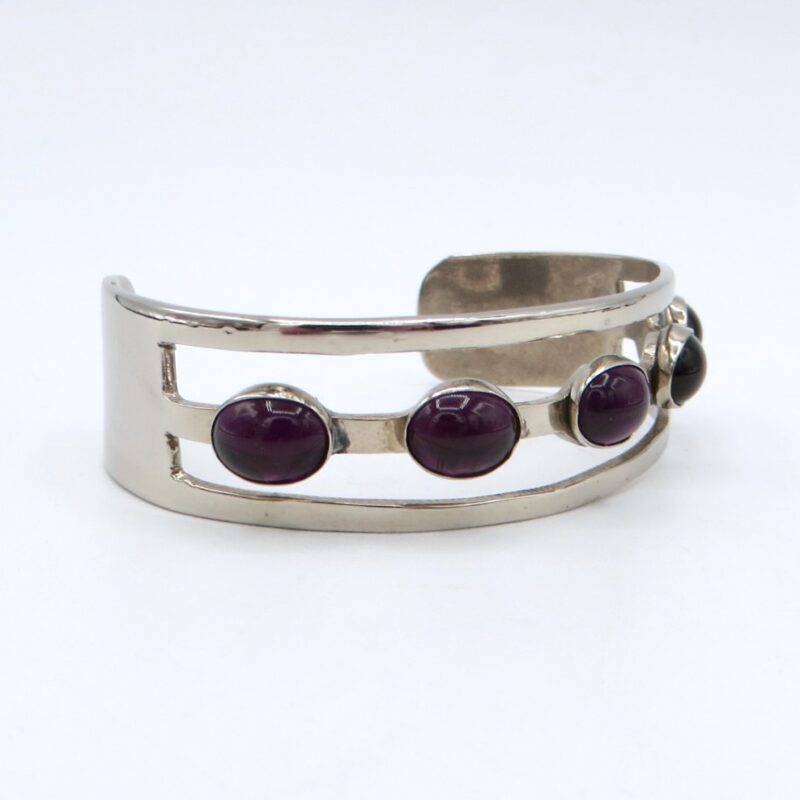 Silver and Amethyst Bracelet