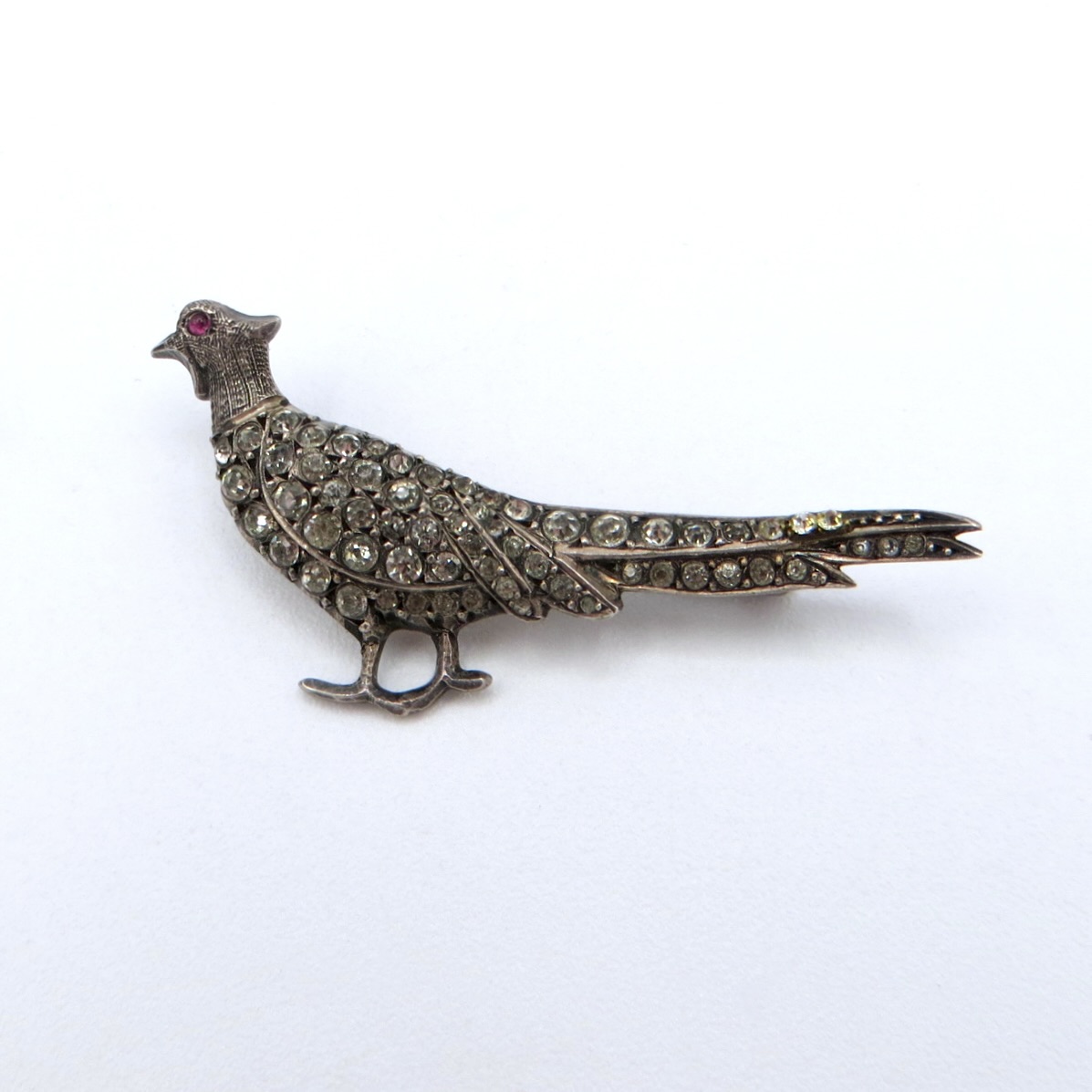 Silver Pheasant Brooch