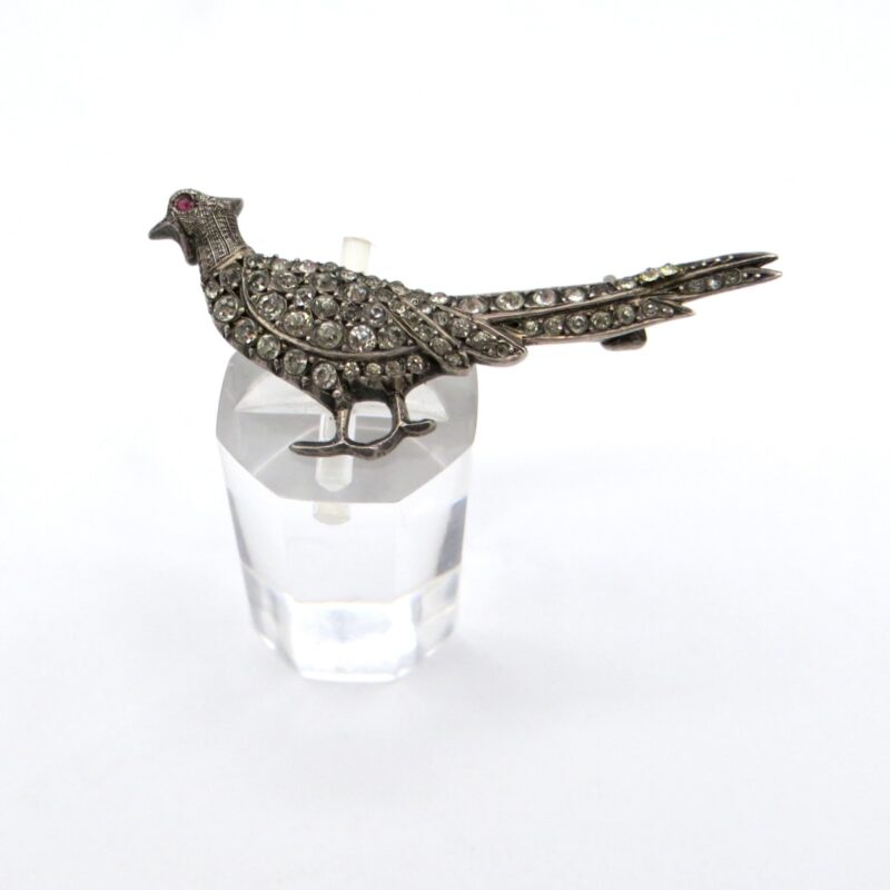 Silver Pheasant Brooch