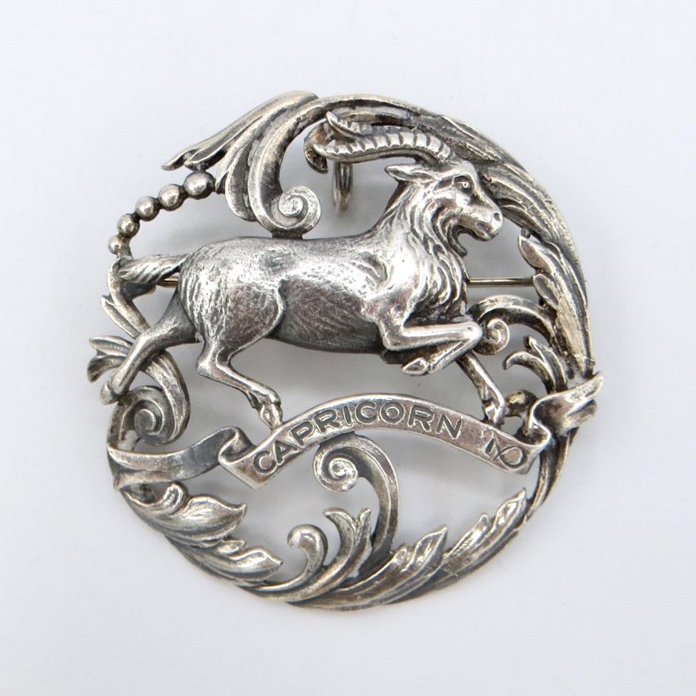 Peruzzi Capricorn Brooch