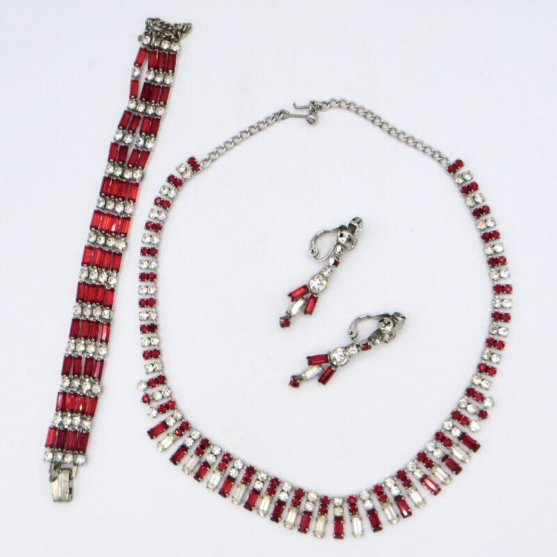 Costume Necklace, Bracelet and Earrings Set