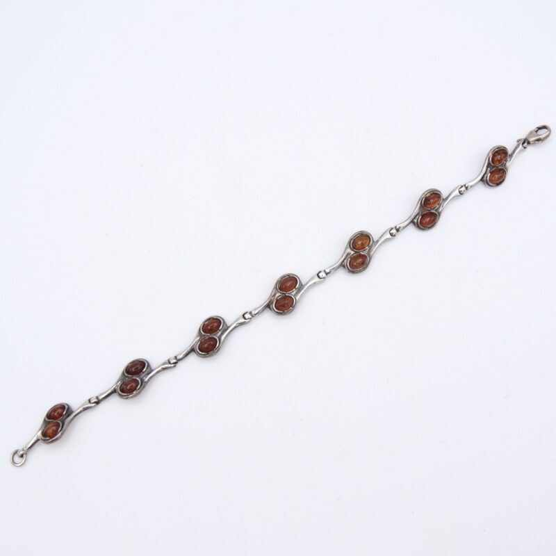 Silver & Amber Bracelet