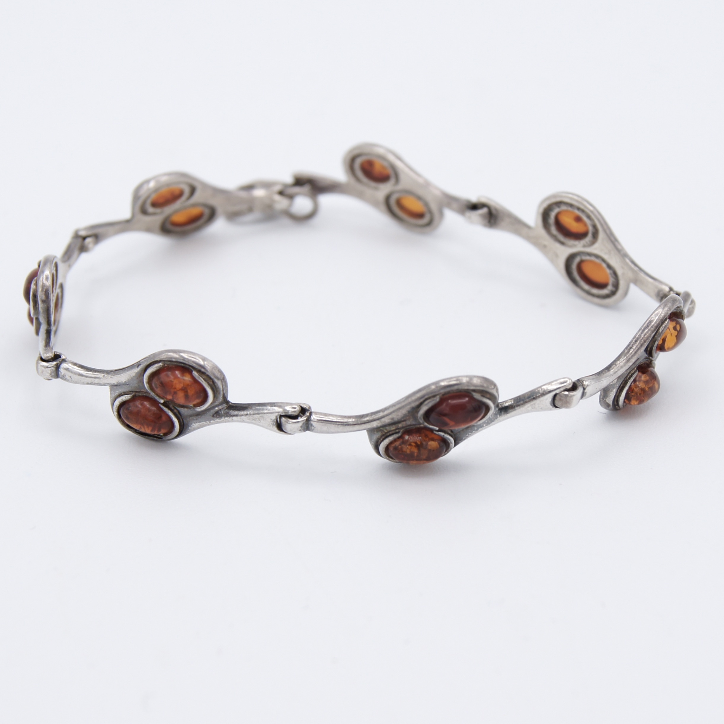 Silver & Amber Bracelet