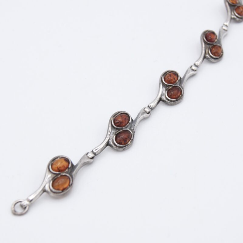 Silver & Amber Bracelet