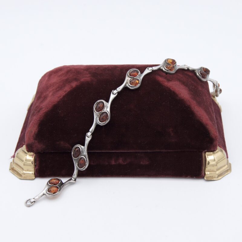 Silver & Amber Bracelet