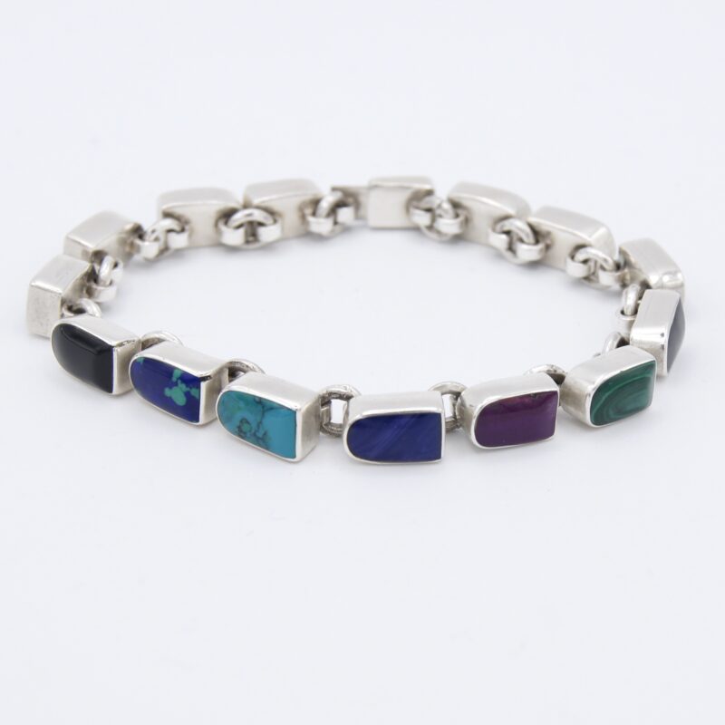 Silver and Stone Bracelet