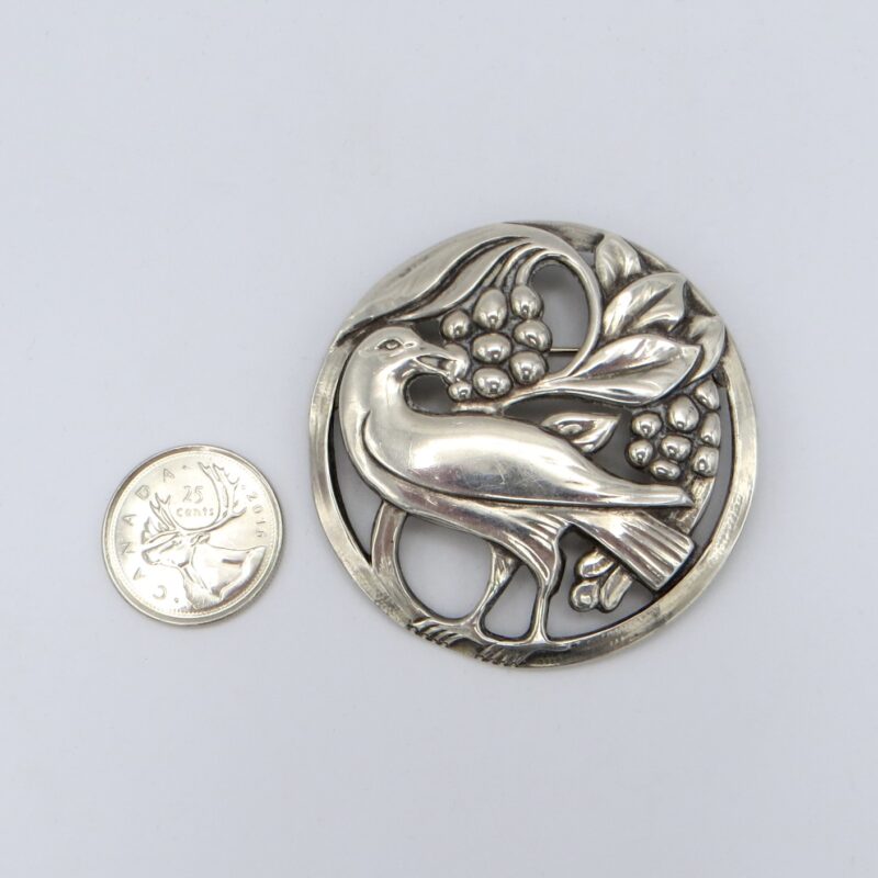 Silver Bird Brooch