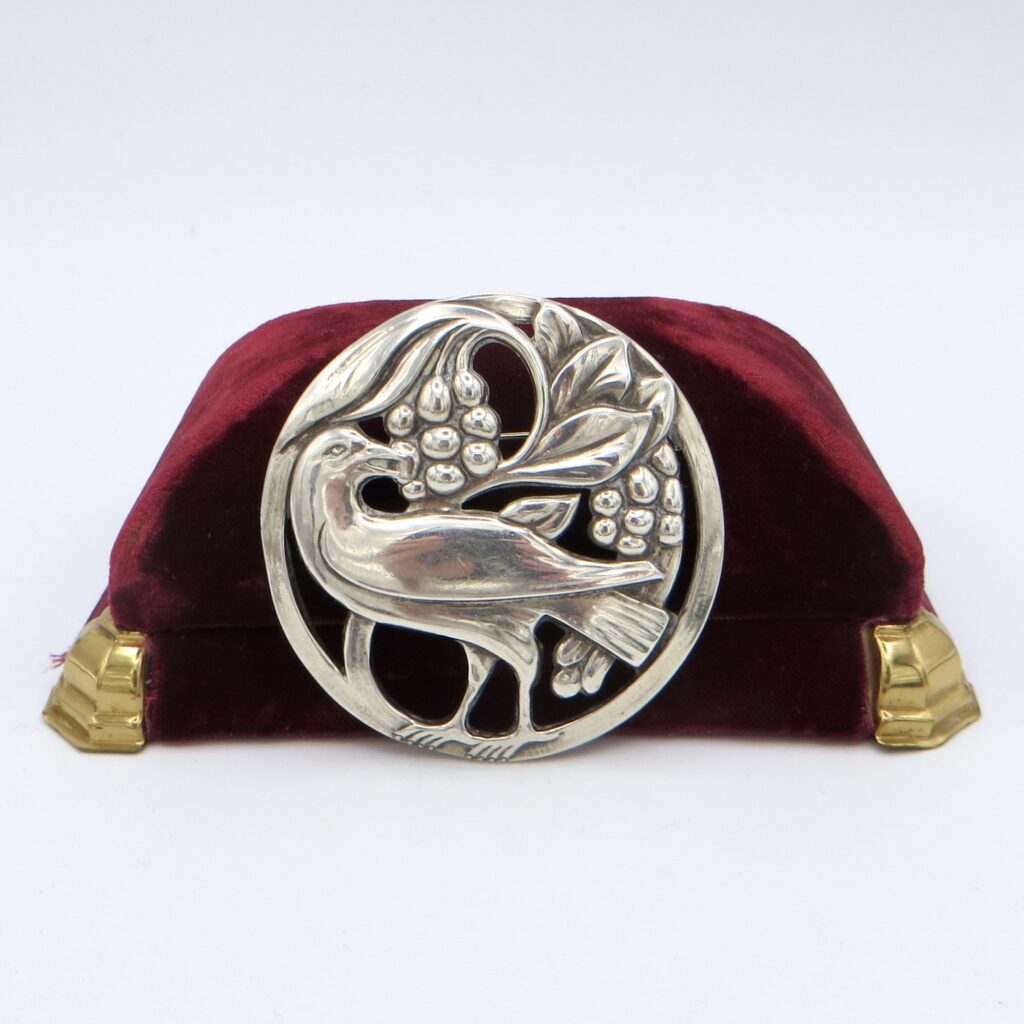 Silver Bird Brooch