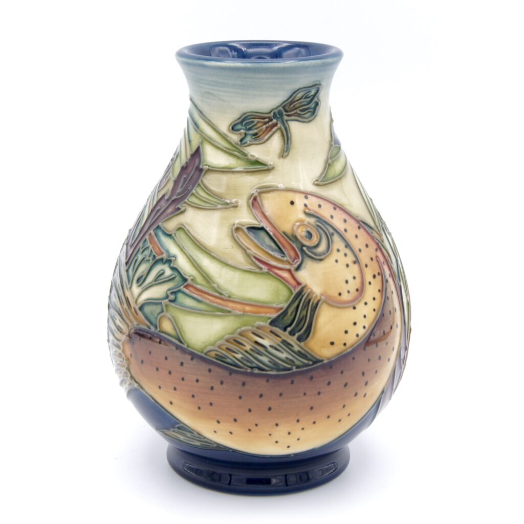 Moorcroft Trout Vase