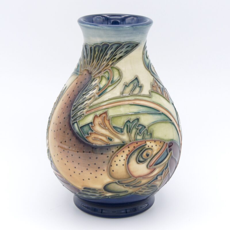 Moorcroft Trout Vase