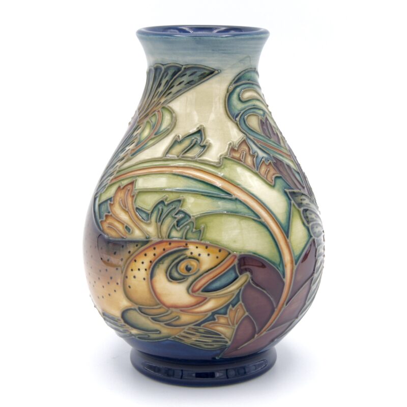 Moorcroft Trout Vase