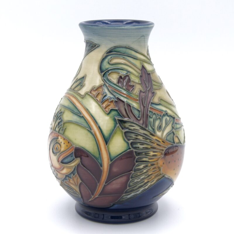 Moorcroft Trout Vase