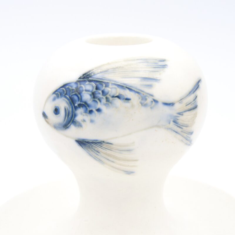 Rare Moorcroft Fish Candle Holder