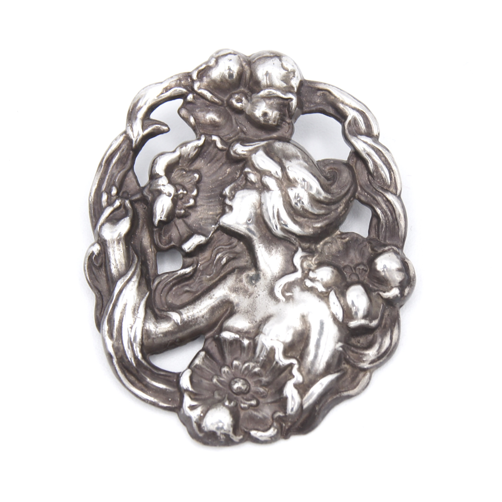 Silver Silhouette Brooch