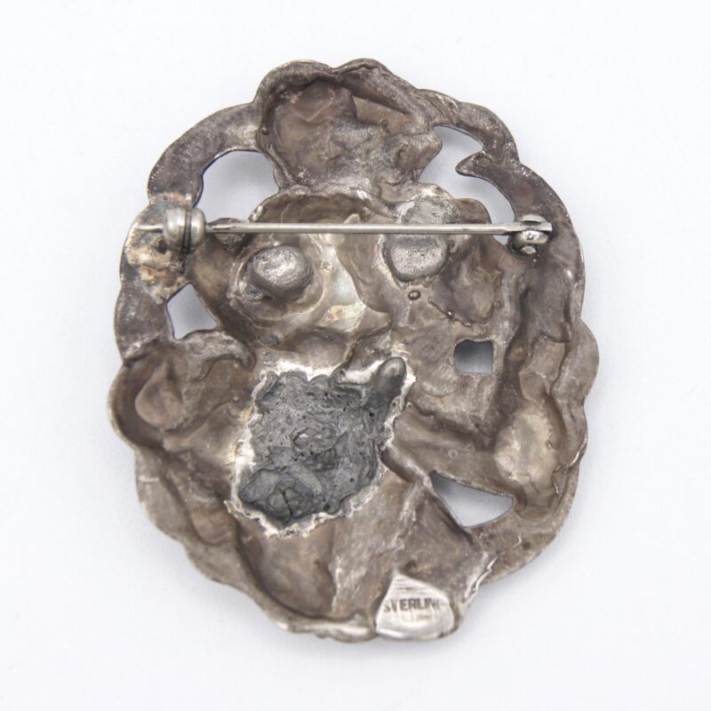 Silver Silhouette Brooch