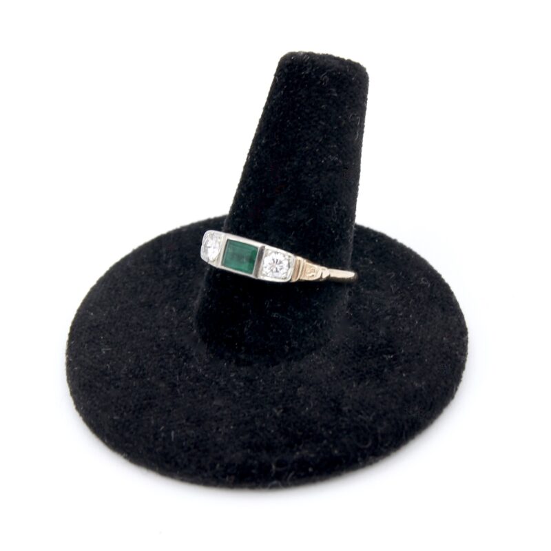 Gold, Emerald & Diamond Ring