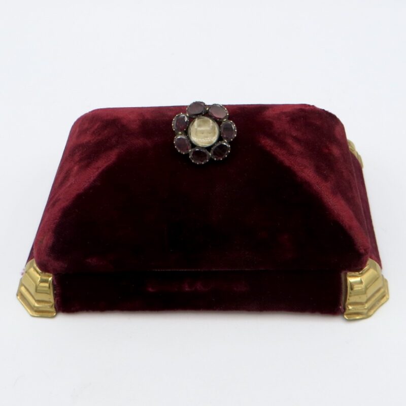 Victorian Garnet Photo Brooch
