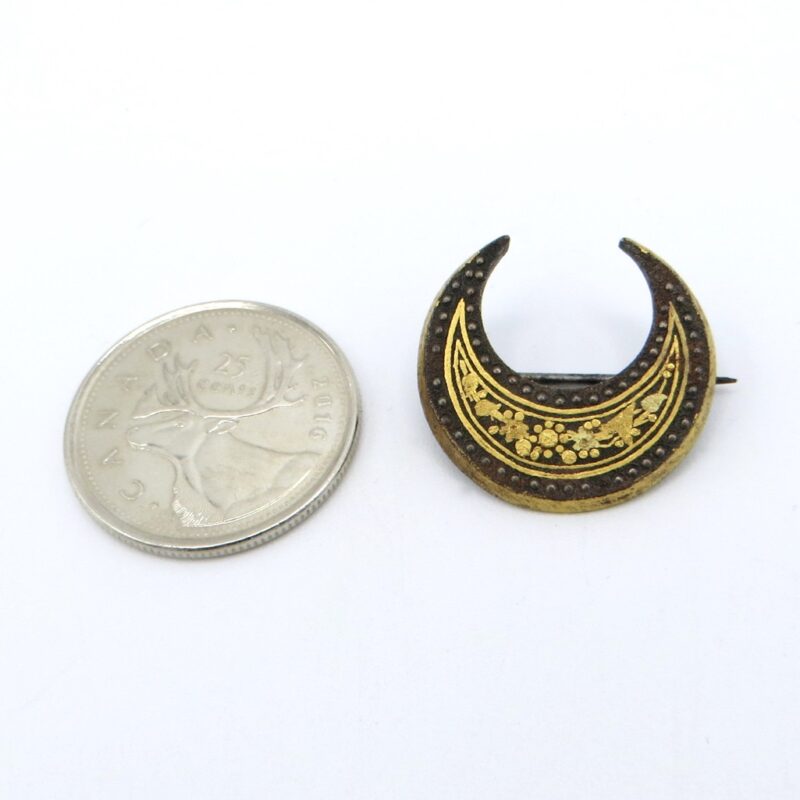 Crescent Moon Brooch