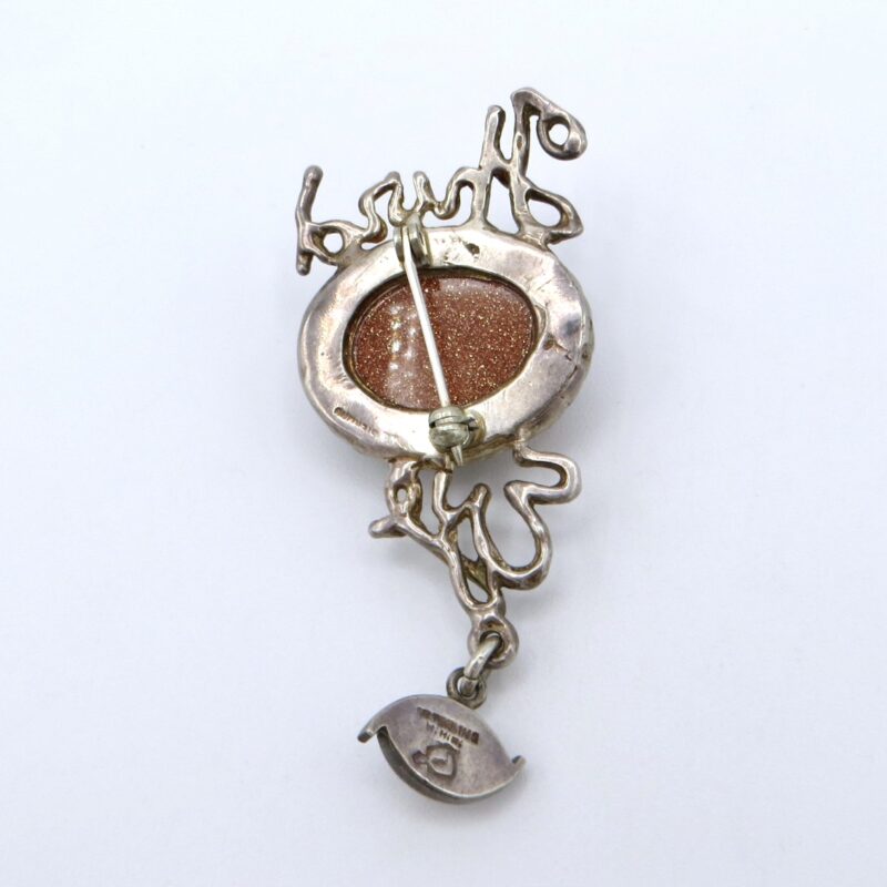 Silver Third Eye Brooch