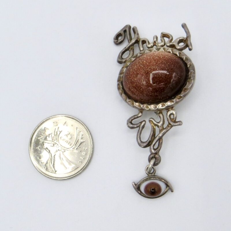 Silver Third Eye Brooch