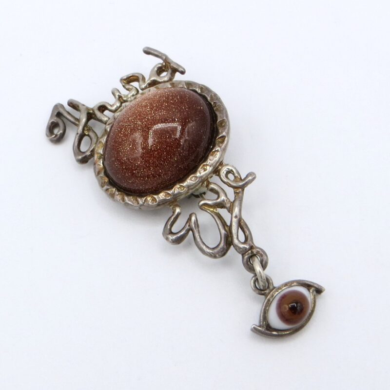 Silver Third Eye Brooch