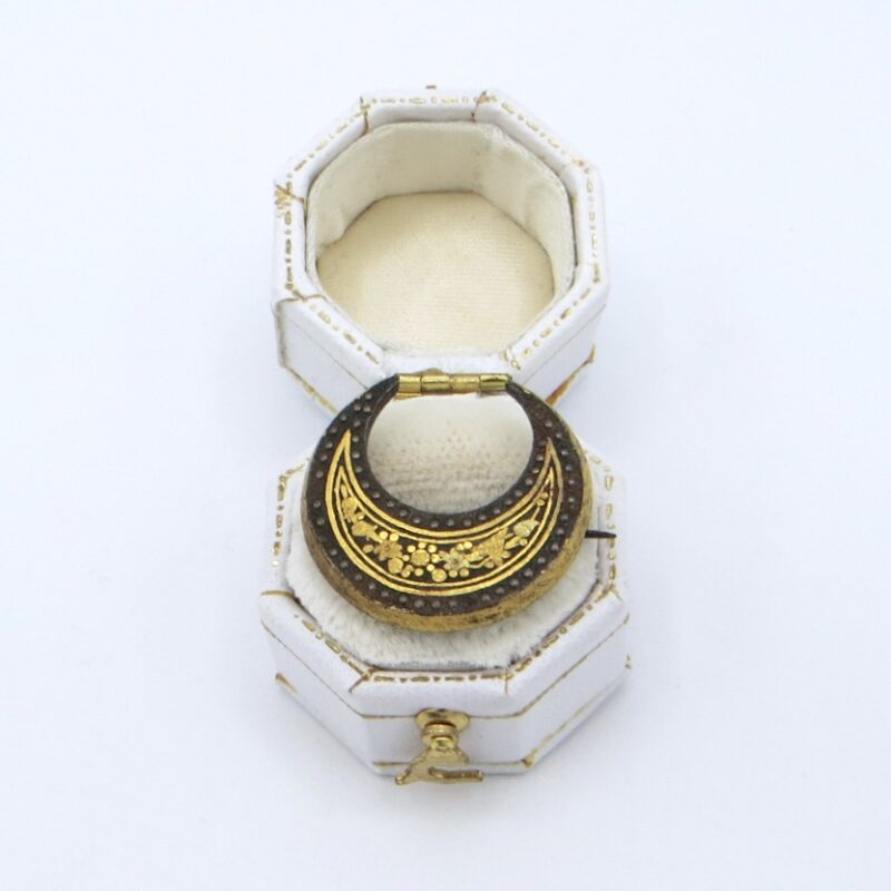 Crescent Moon Brooch