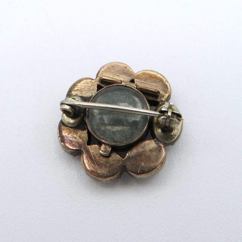 Victorian Garnet Photo Brooch