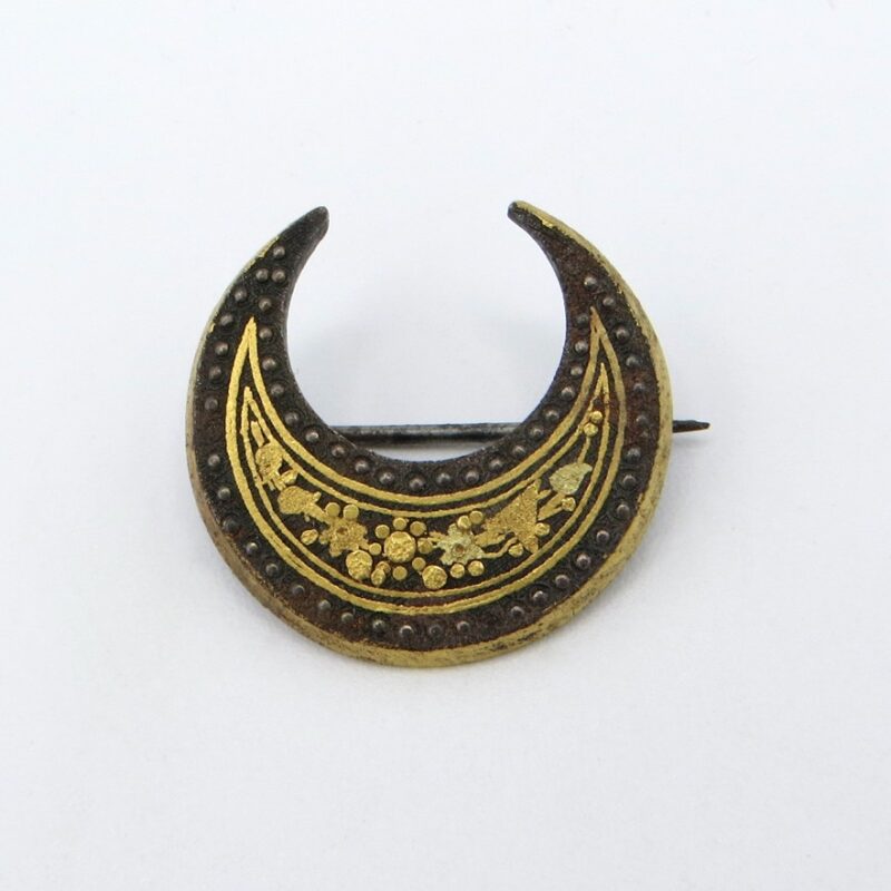 Crescent Moon Brooch