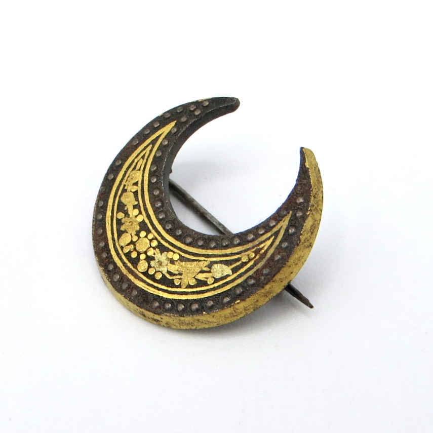 Crescent Moon Brooch