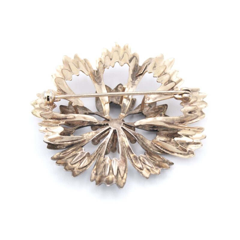 Two-Tone Floral Brooch
