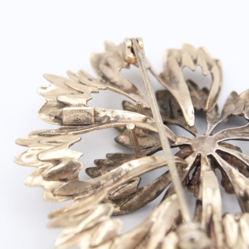 Two-Tone Floral Brooch