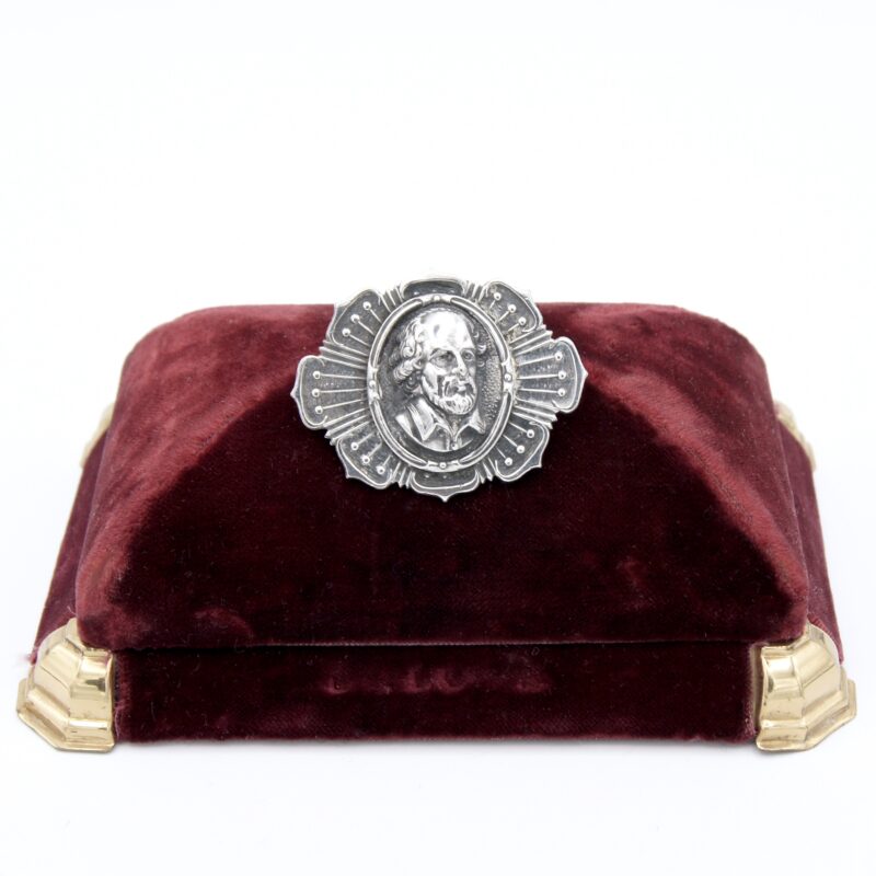Silver Shakespeare Brooch