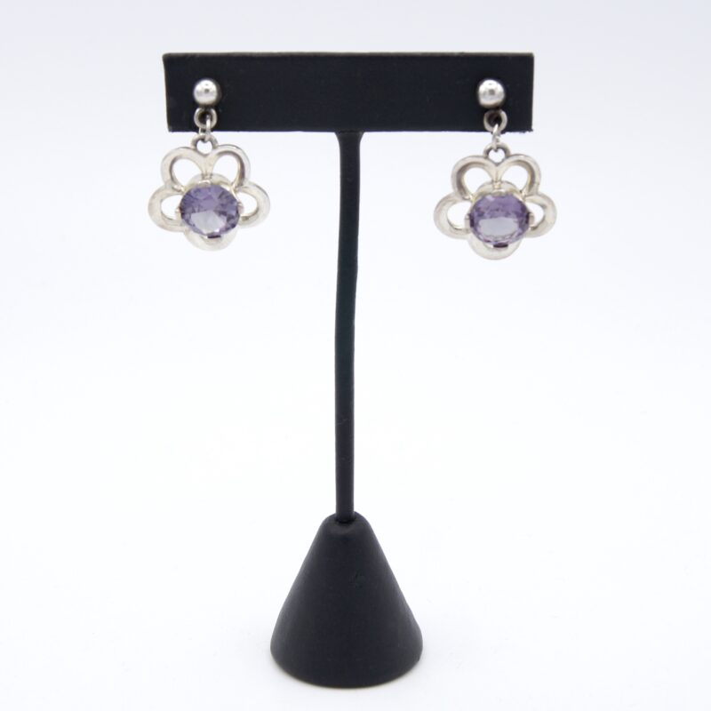 Silver Flower Earrings
