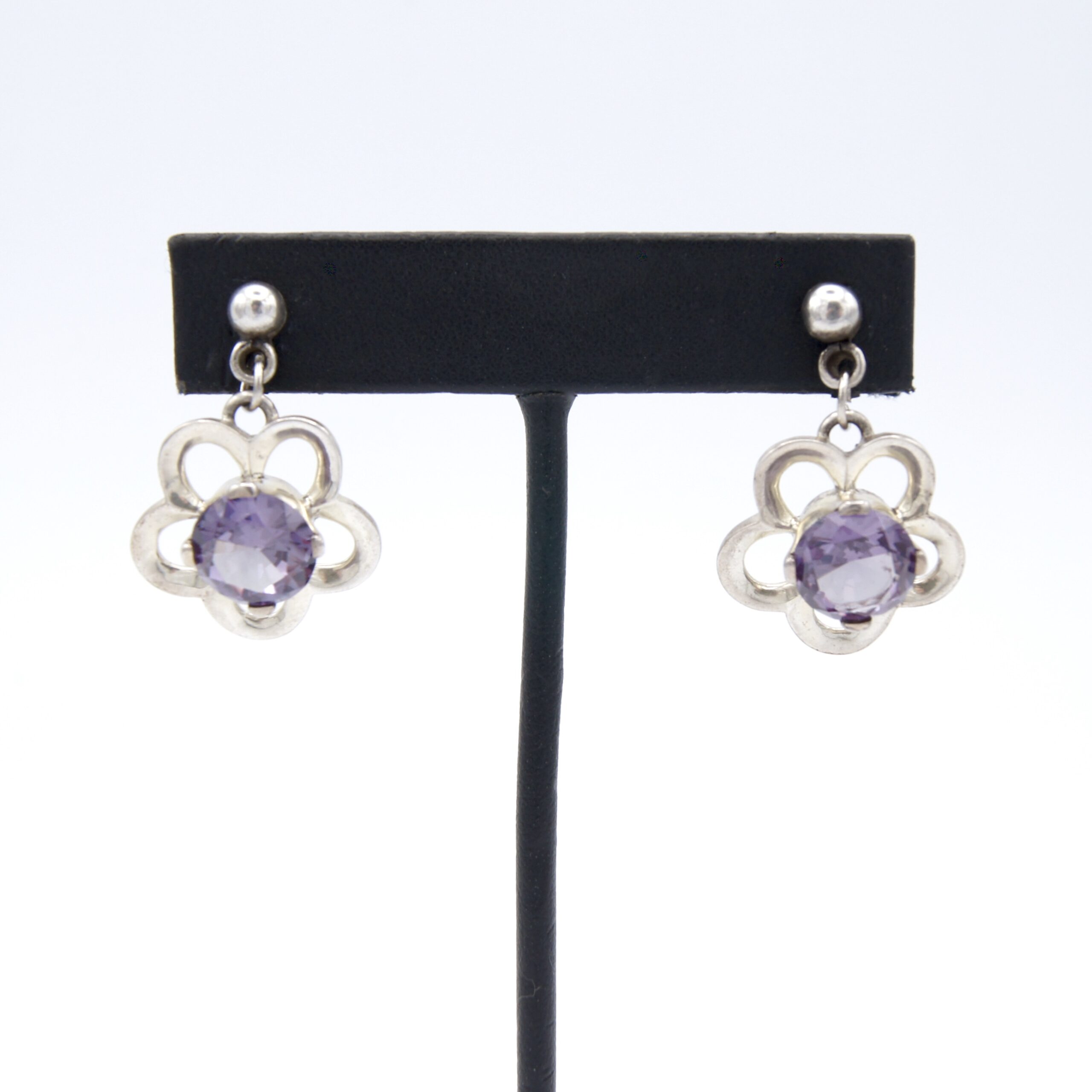 Silver Flower Earrings